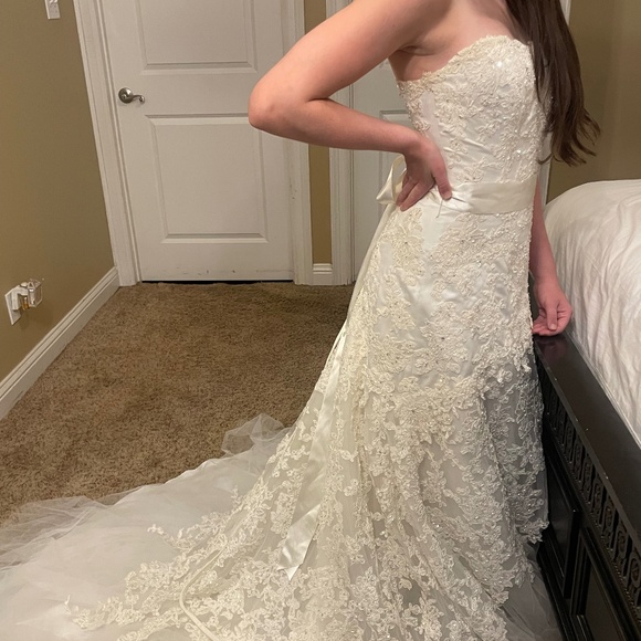 Strapless Beaded Wedding or Debutante Dress - Picture 2 of 11